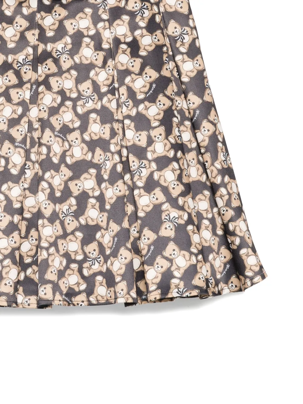 Moschino Kids Jurk met Teddy-print Zwart