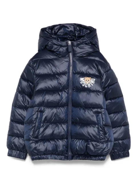 Moschino Kids logo-print padded jacket