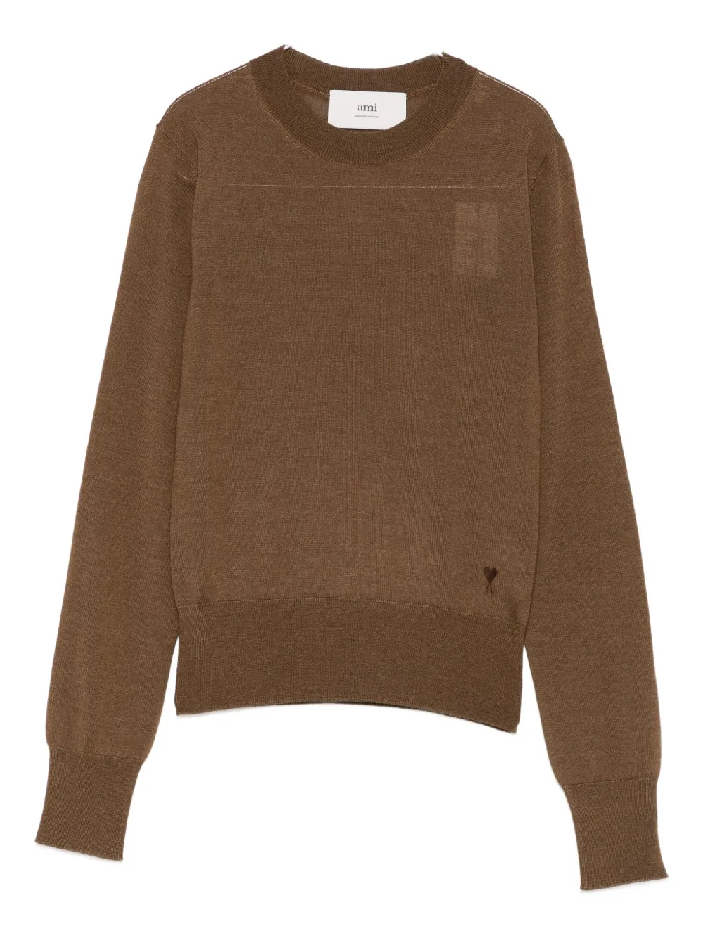 AMI Paris Ami De Coeur sweater - Marrone