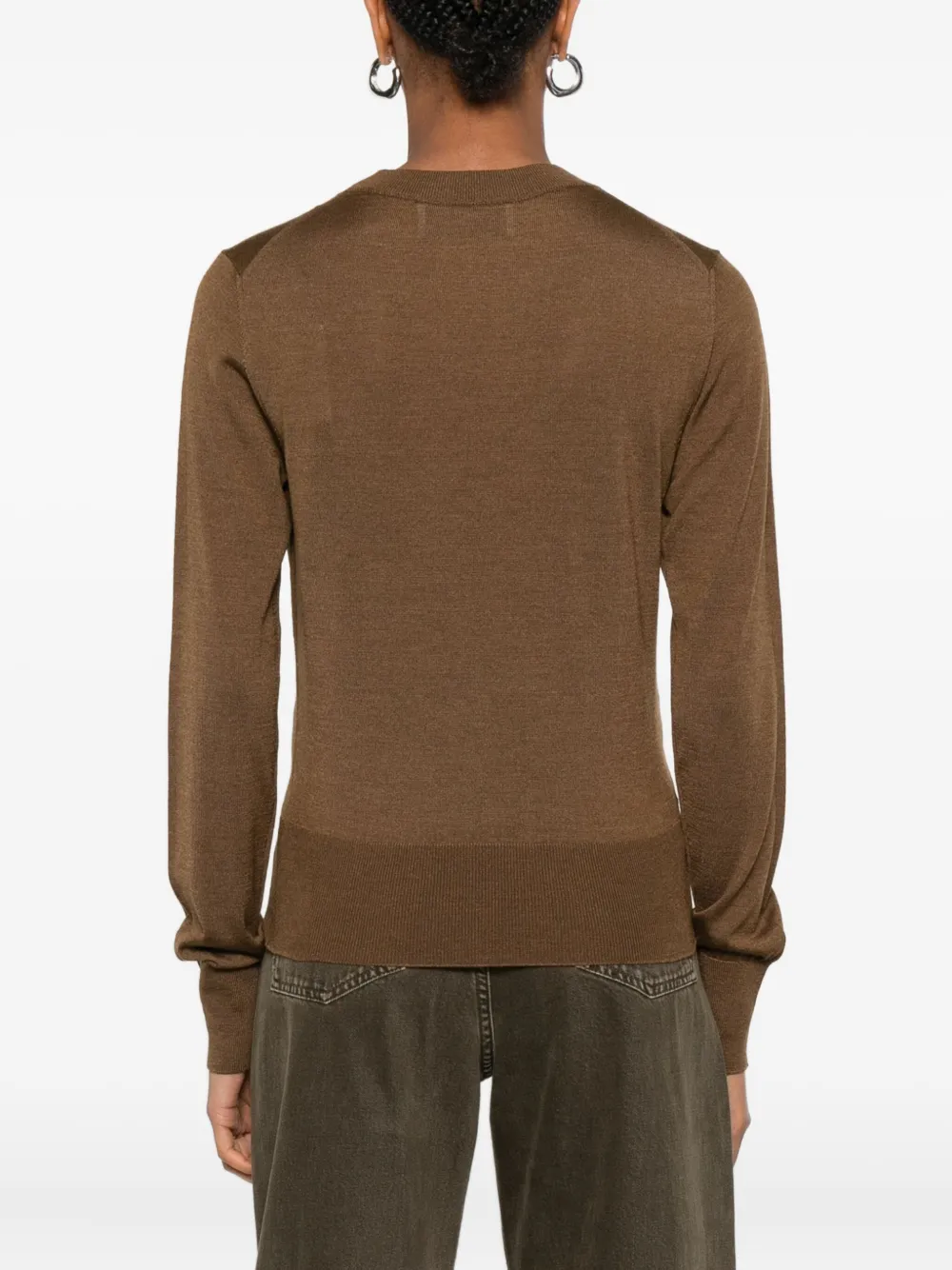 AMI Paris Ami de Coeur sweater Bruin