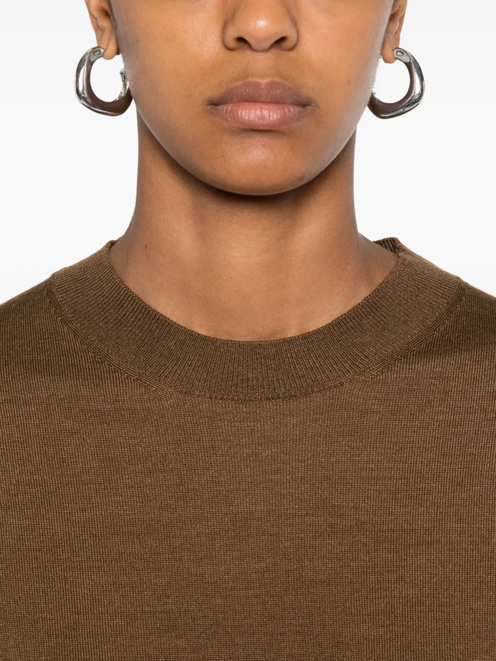 AMI Paris Ami de Coeur sweater Bruin