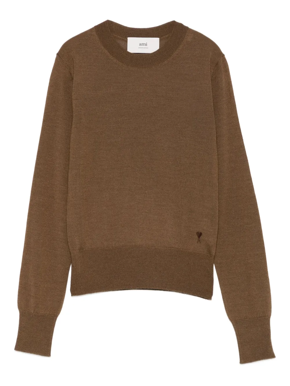 AMI Paris Ami de Coeur sweater Bruin