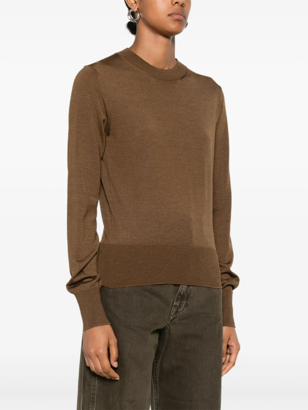 AMI Paris Ami de Coeur sweater Bruin