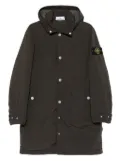 Stone Island hooded buttoned coat - Grey