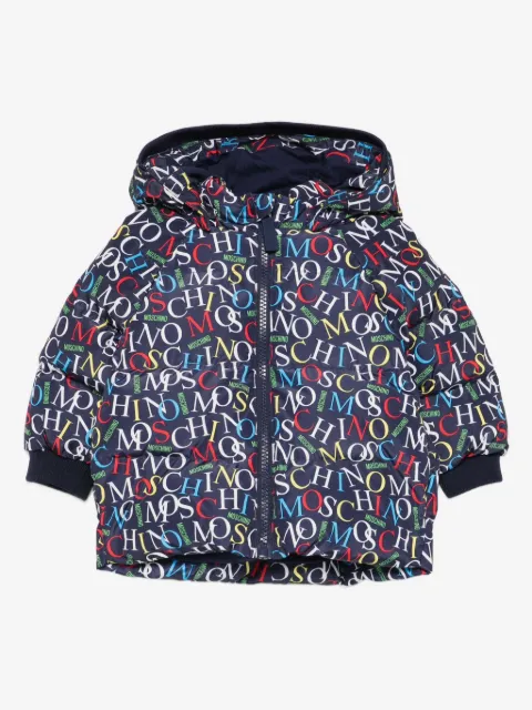 Moschino Kids logo-print padded jacket