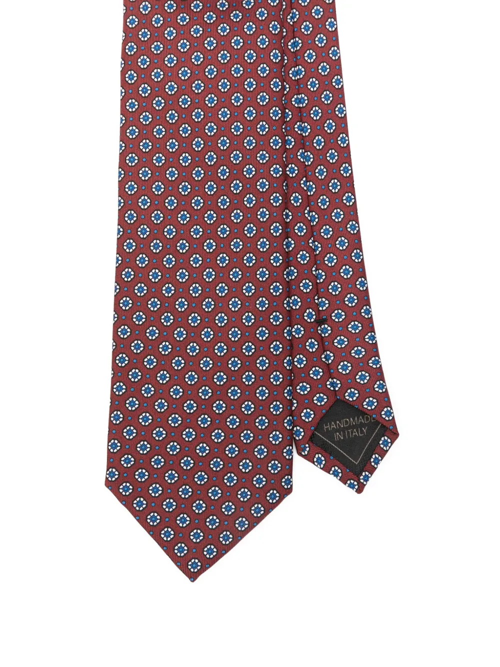 Brioni Floral-print Silk Tie In Red
