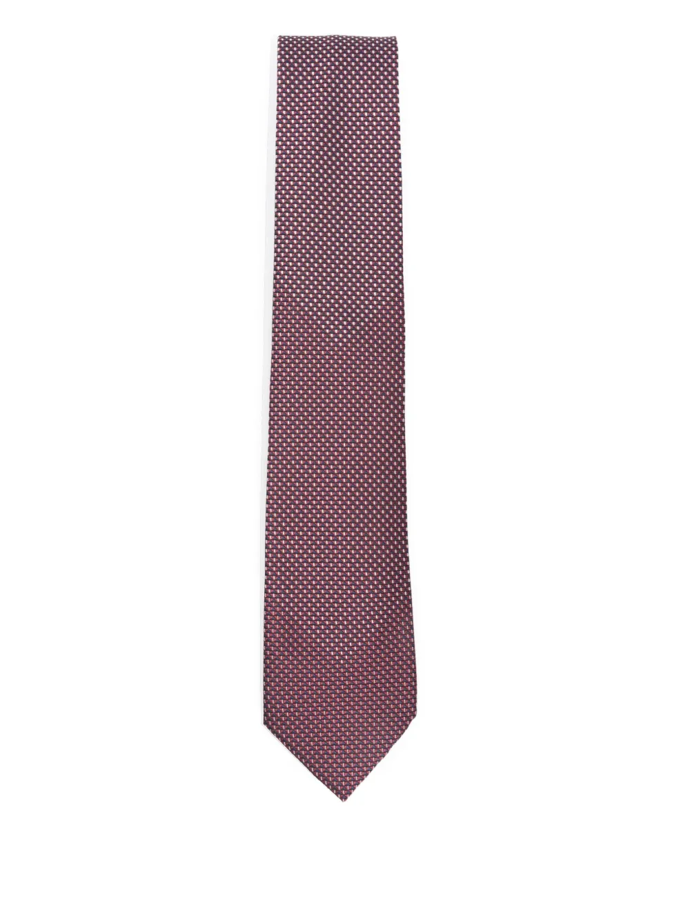 Brioni geometric-pattern tie | Red | Image 1