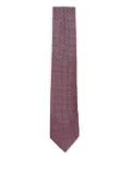 Brioni geometric-pattern tie - Red
