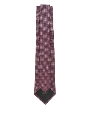 Brioni バーガンディ ドット柄 ネクタイ Brioni バーガンディ ドット柄 ネクタイ（ネクタイ - Del Fiore