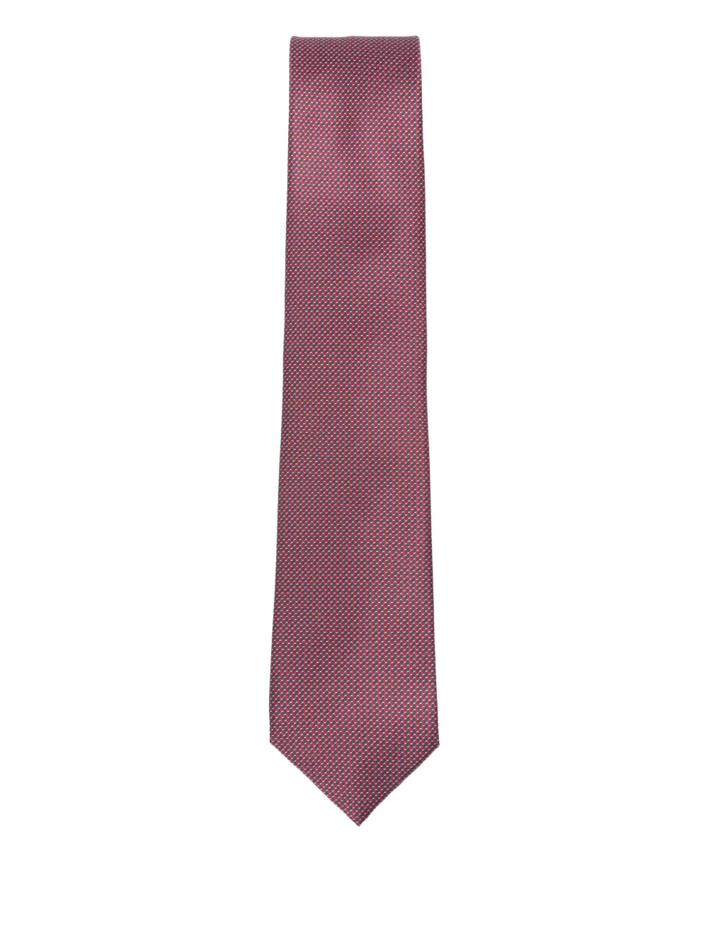 Brioni geometric-pattern silk tie | Red | Image 1