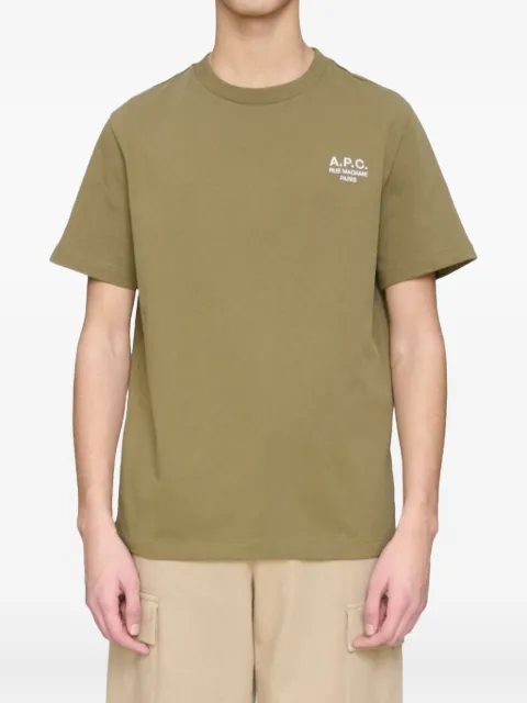 A.P.C. logo-embroidery cotton T-shirt