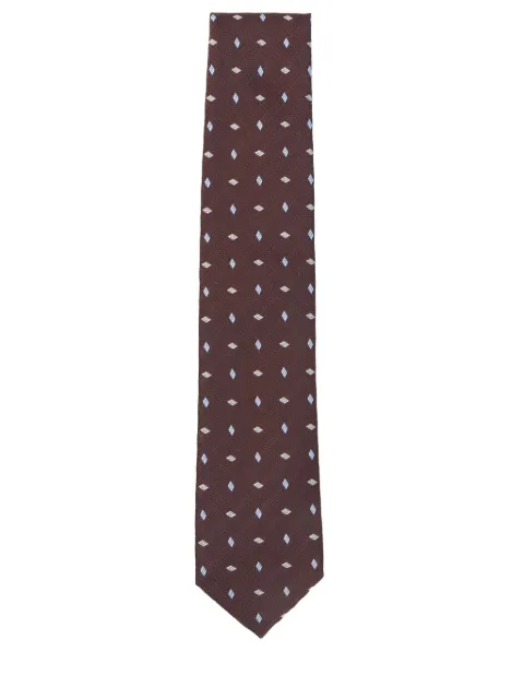 Brioni diamond-pattern tie