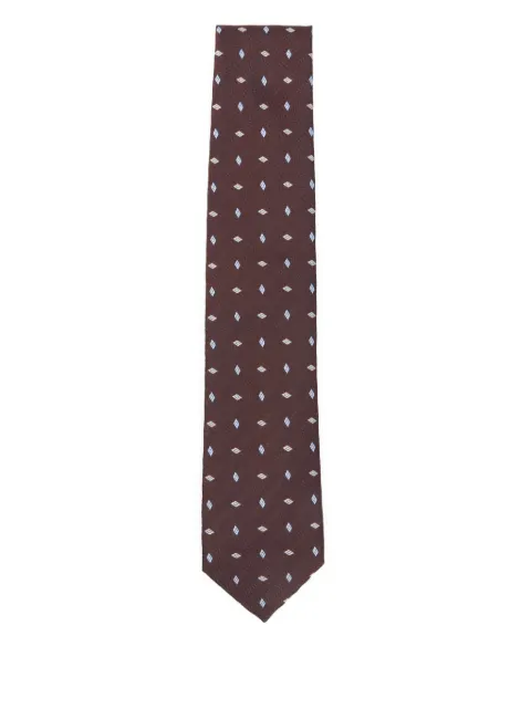 Brioni diamond-pattern tie