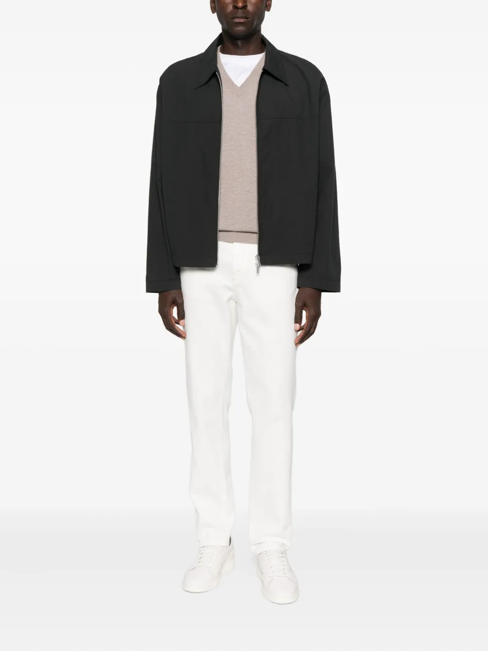 Brunello Cucinelli V-neck cashmere sweater - Beige