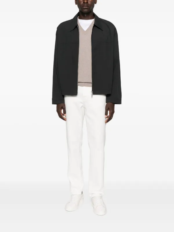 Brunello Cucinelli Vネック カシミアセーター | ニュートラル