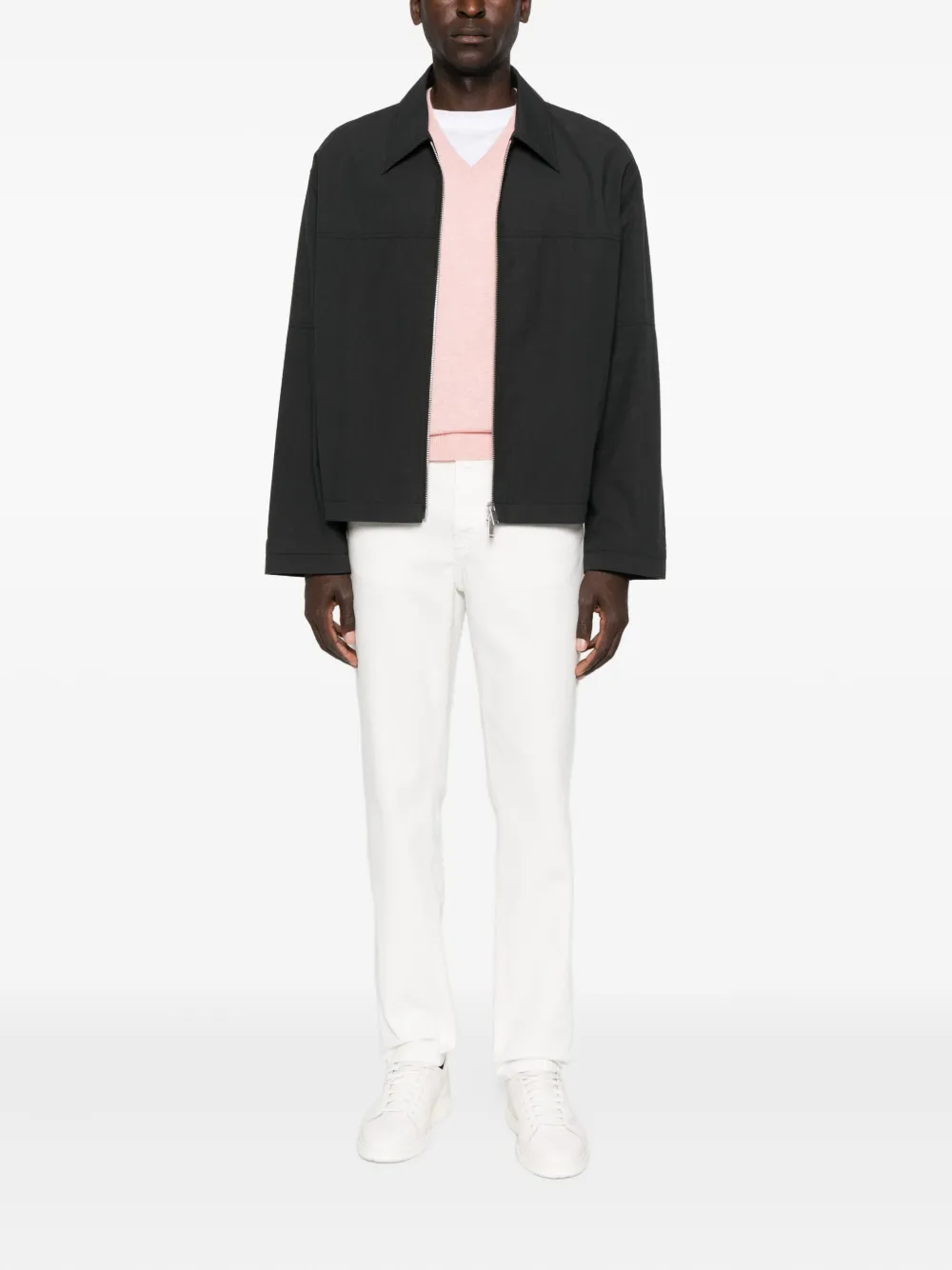 Brunello Cucinelli V-neck cashmere sweater - Roze