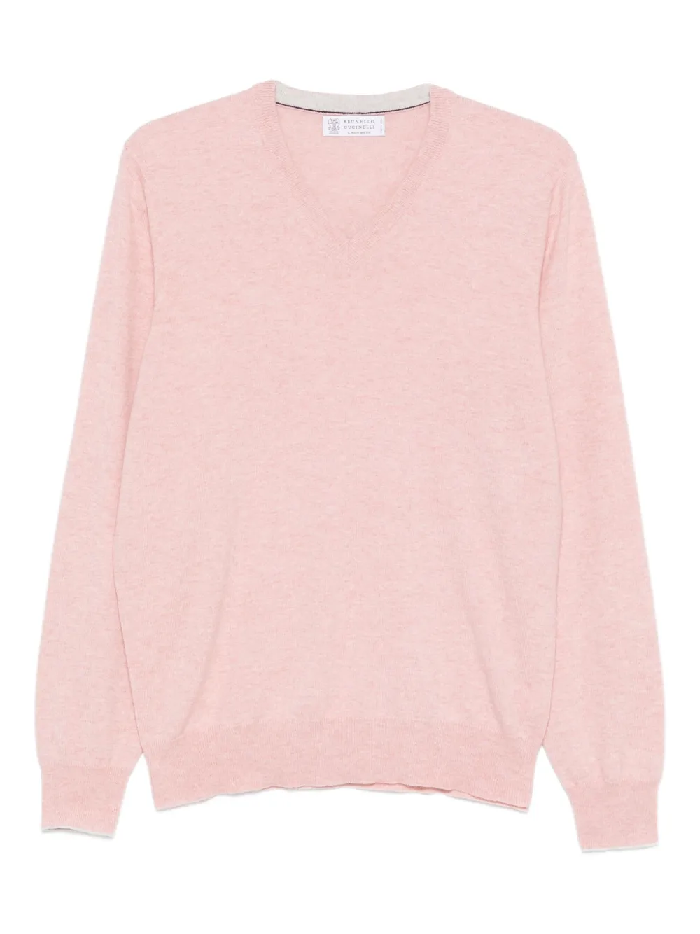 Brunello Cucinelli V-neck cashmere sweater | Rosa | Image 1