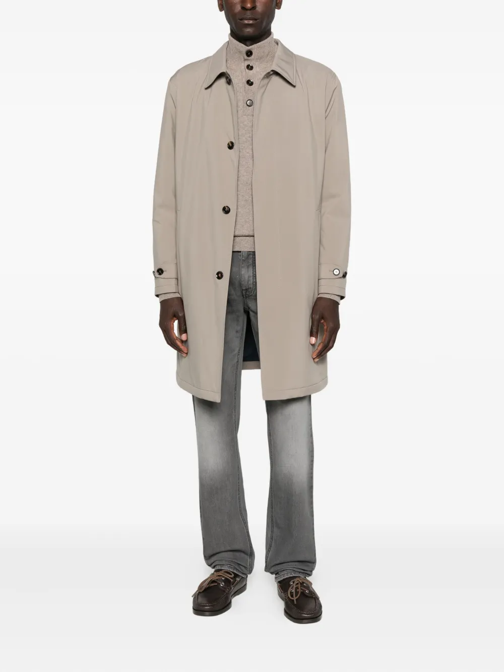 Brioni Trui met hoge hals - Beige