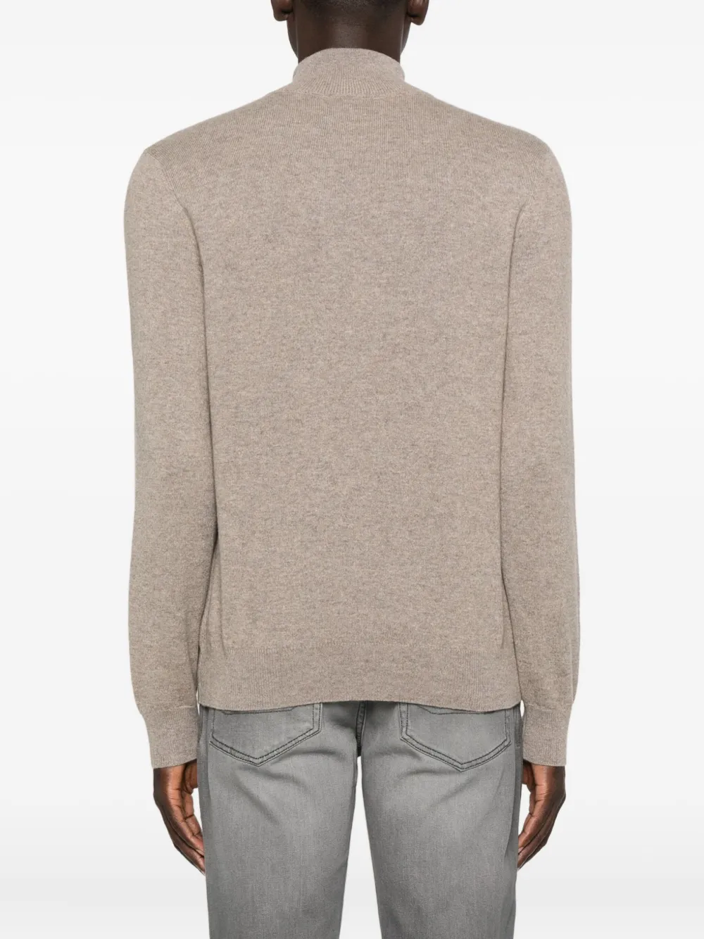 Brioni High-neck Sweater In Neutral