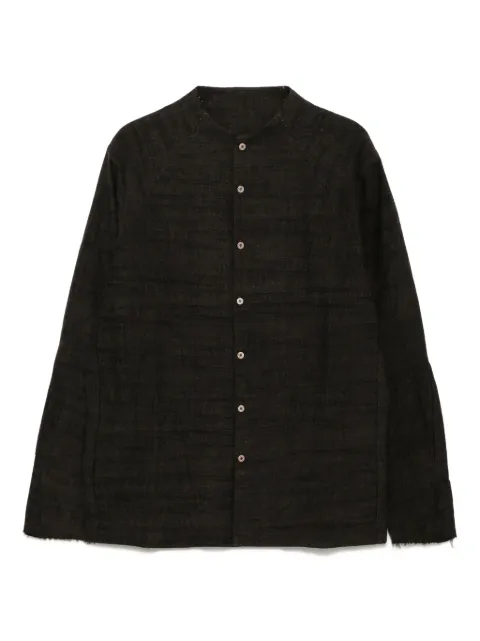 Devoa textured cotton shirt