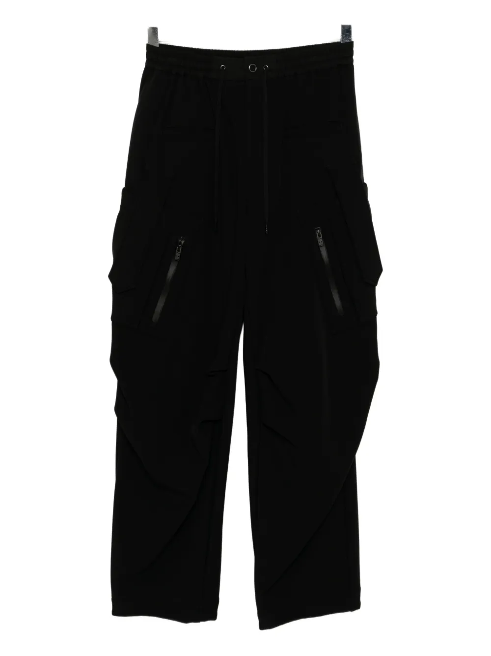 Devoa Multi-pockets Trousers In Black