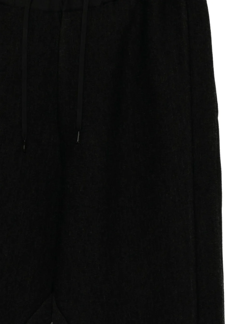 Devoa Panelled Drop-crotch Trousers In Black