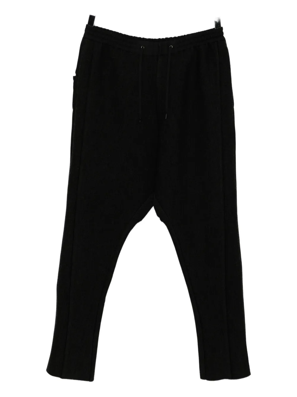 Devoa Panelled Drop-crotch Trousers In Black