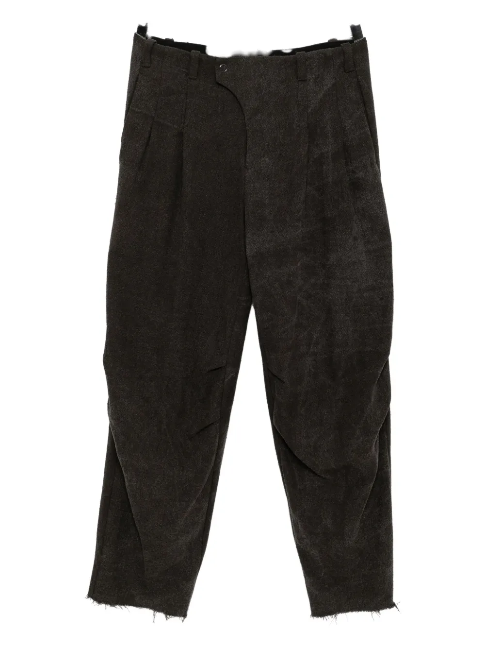 Devoa Cable-knit Trousers In Black