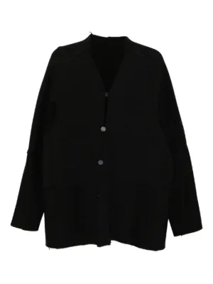 Isabel Benenato フレイドエッジ カーディガン | ブラック | FARFETCH JP