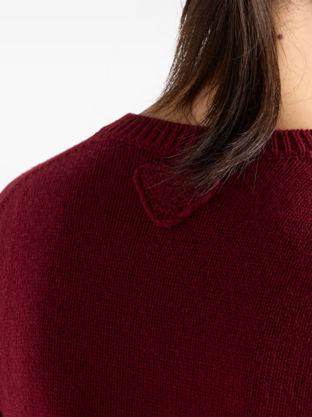 Prada Button-down Cashmere Cardigan In Red