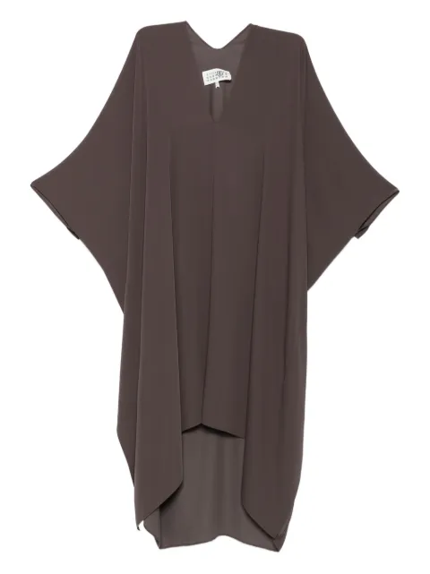 MM6 Maison Margiela vestido asimétrico con cuello en V
