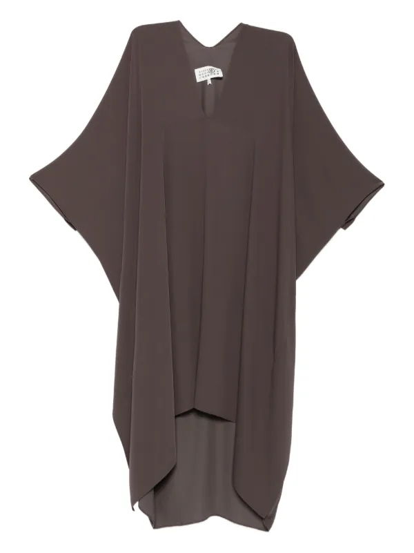 MM6 Maison Margiela Vネック ドレス | グレー | FARFETCH JP