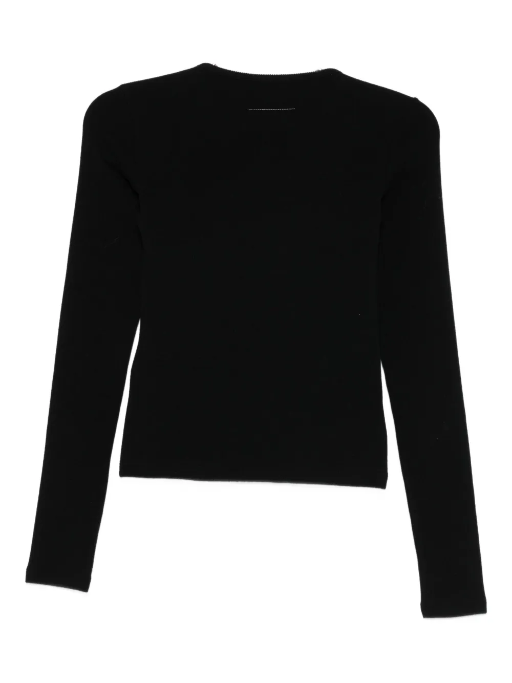 MM6 Maison Margiela Long-sleeved Top - Zwart