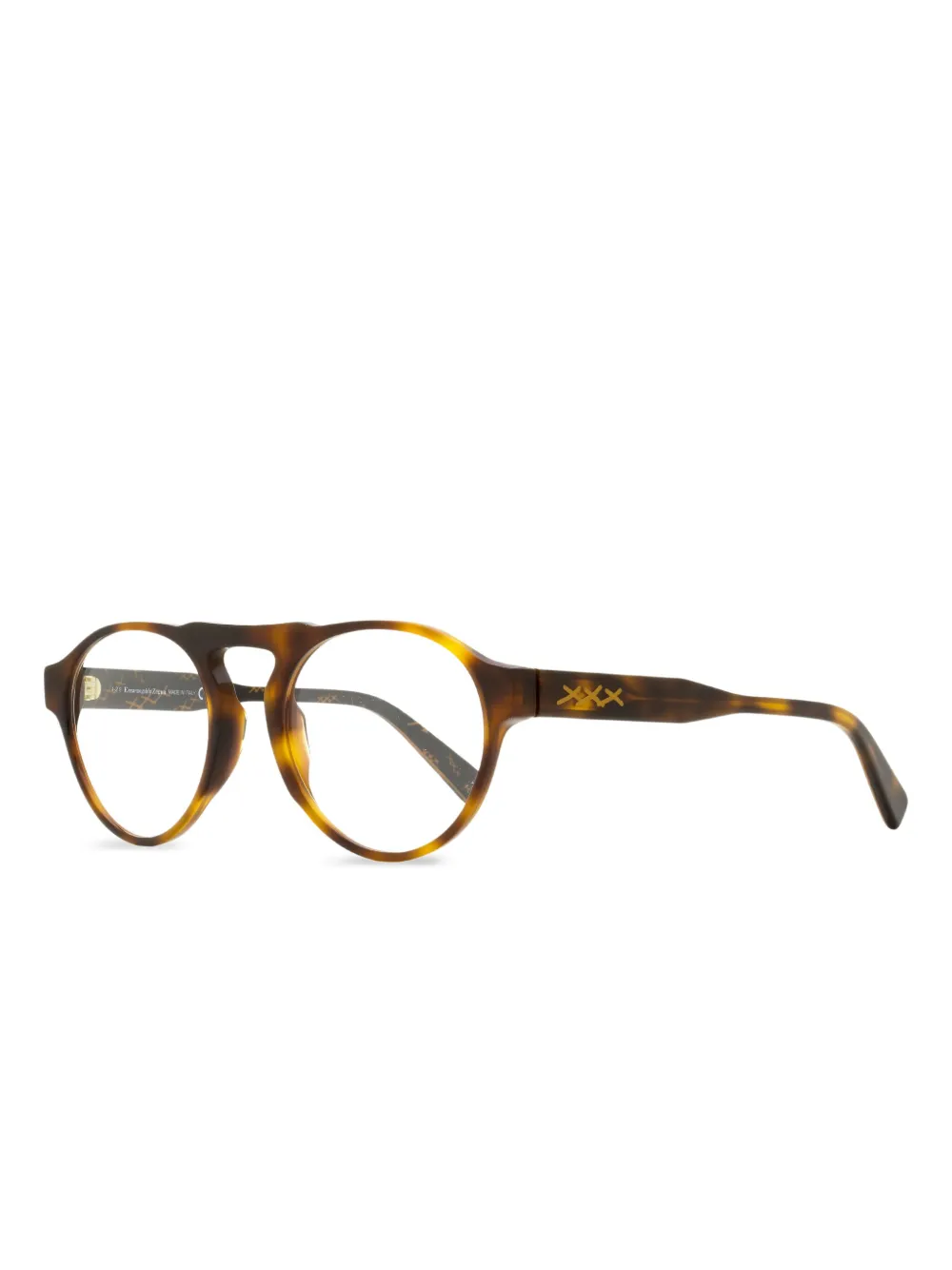 Zegna Occhiali ovali 5188 - Marrone