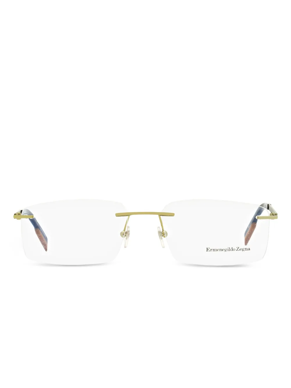 Zegna Bril met randloos montuur Goud