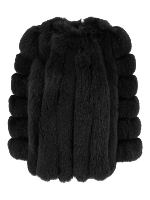 OLIVIA V fur panelled jacket