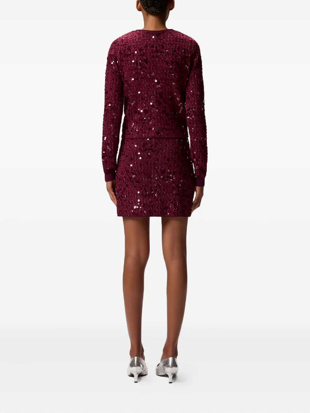 PINKO Mamma Mia vest met pailletten Rood