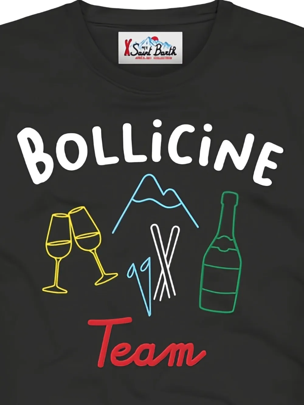 MC2 Saint Barth graphic T-shirt - Zwart