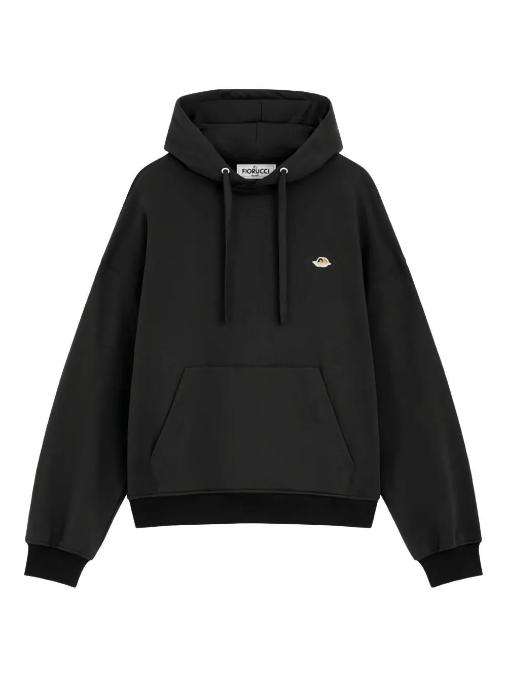 Fiorucci logo-embroidered hoodie | Black | Image 1