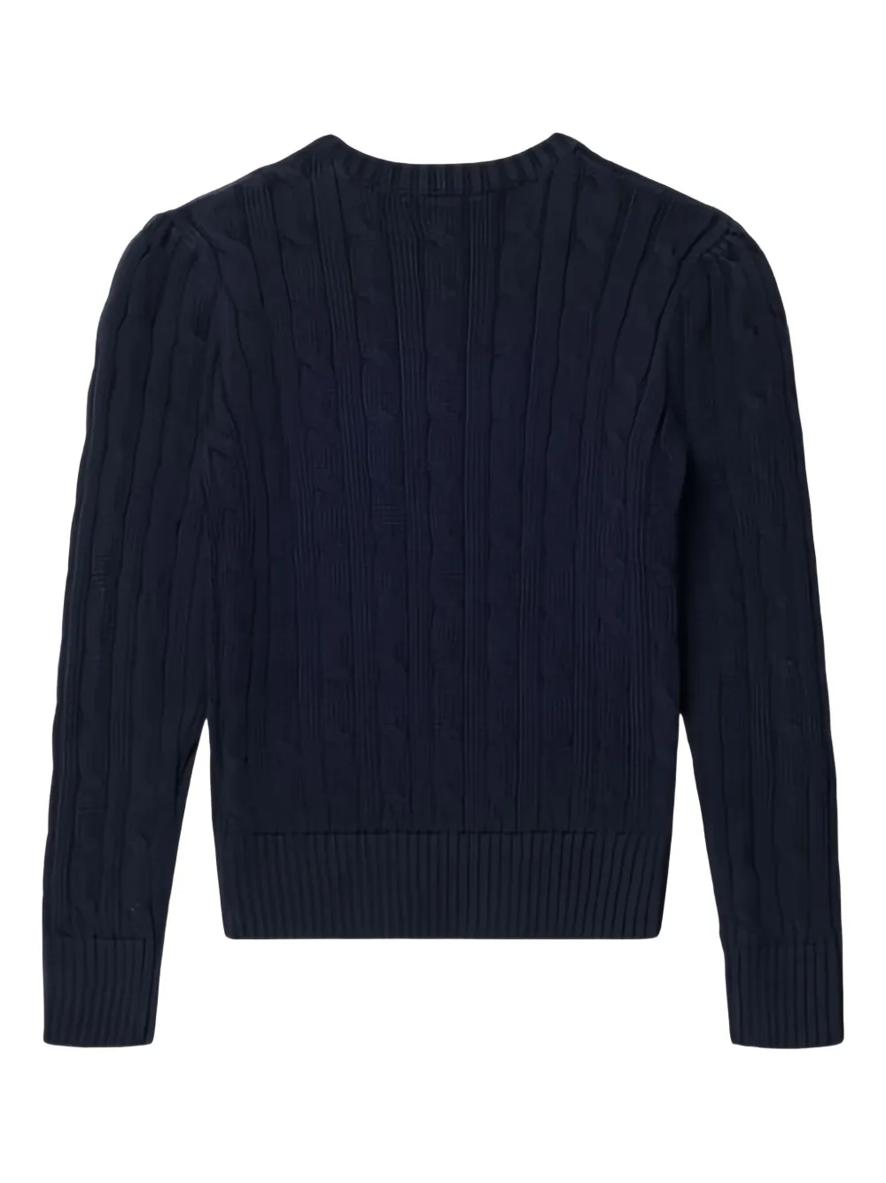 POLO RALPH LAUREN KIDS Kabelgebreide trui met knopen Blauw