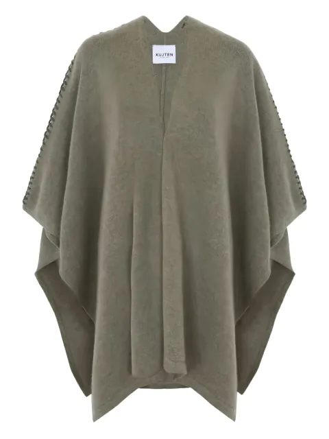 kujten V-neck embellished cape