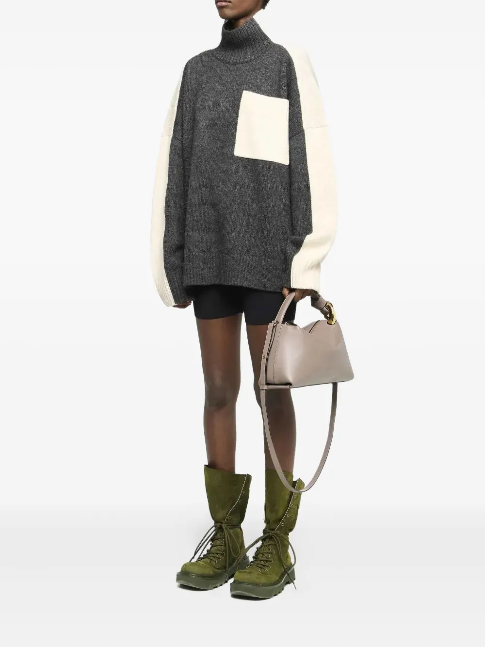 JW Anderson panelled high-neck sweater | Knitted Sweaters | Image 2