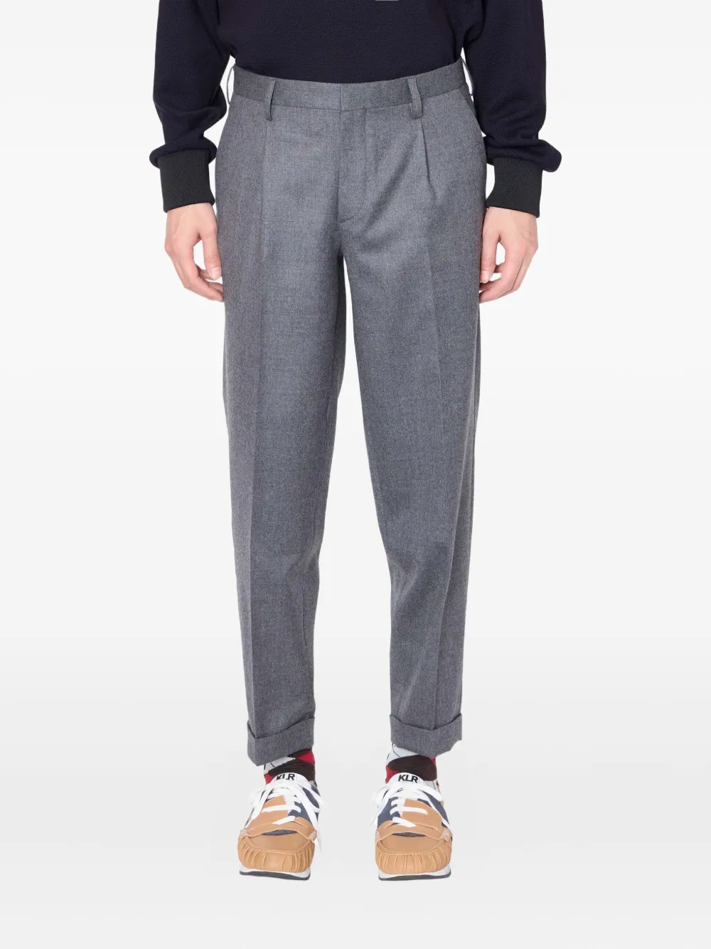 Kolor pleated-detail trousers | Grey | Image 1