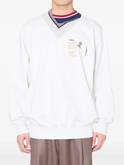 Kolor v-neck sweatshirt