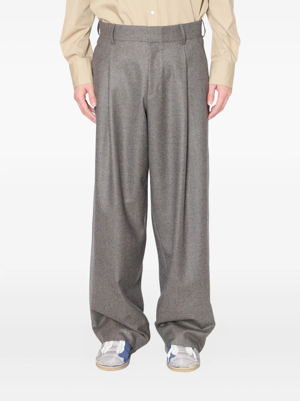 Kolor check-pattern tailored trousers | Grey | Image 1