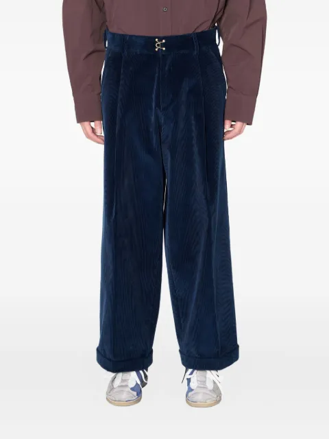 Kolor hook-detail corduroy trousers