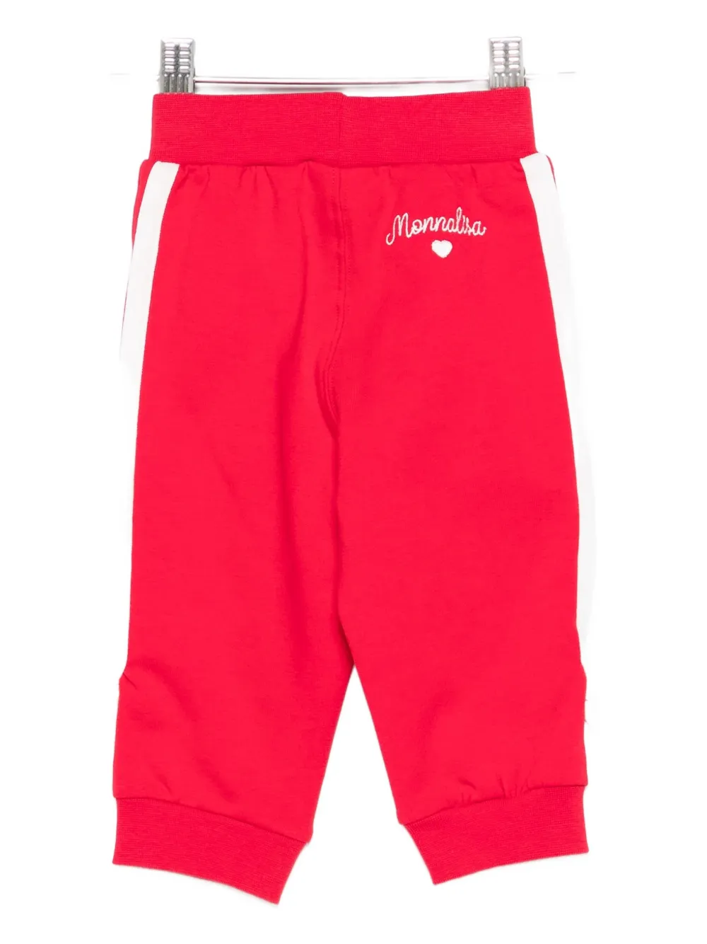 Monnalisa Side-stripe Track Pants In Red