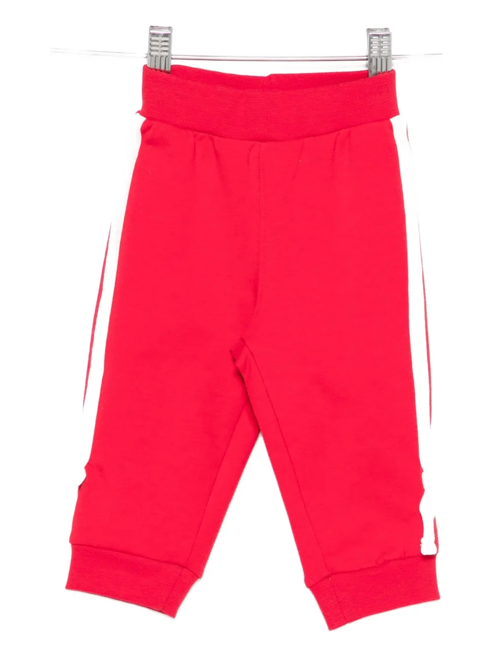 Monnalisa Side-stripe Track Pants In Red