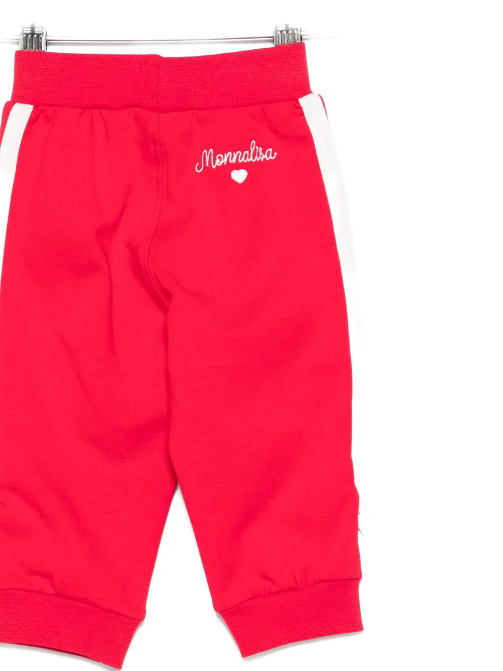 Monnalisa Side-stripe Track Pants In Red