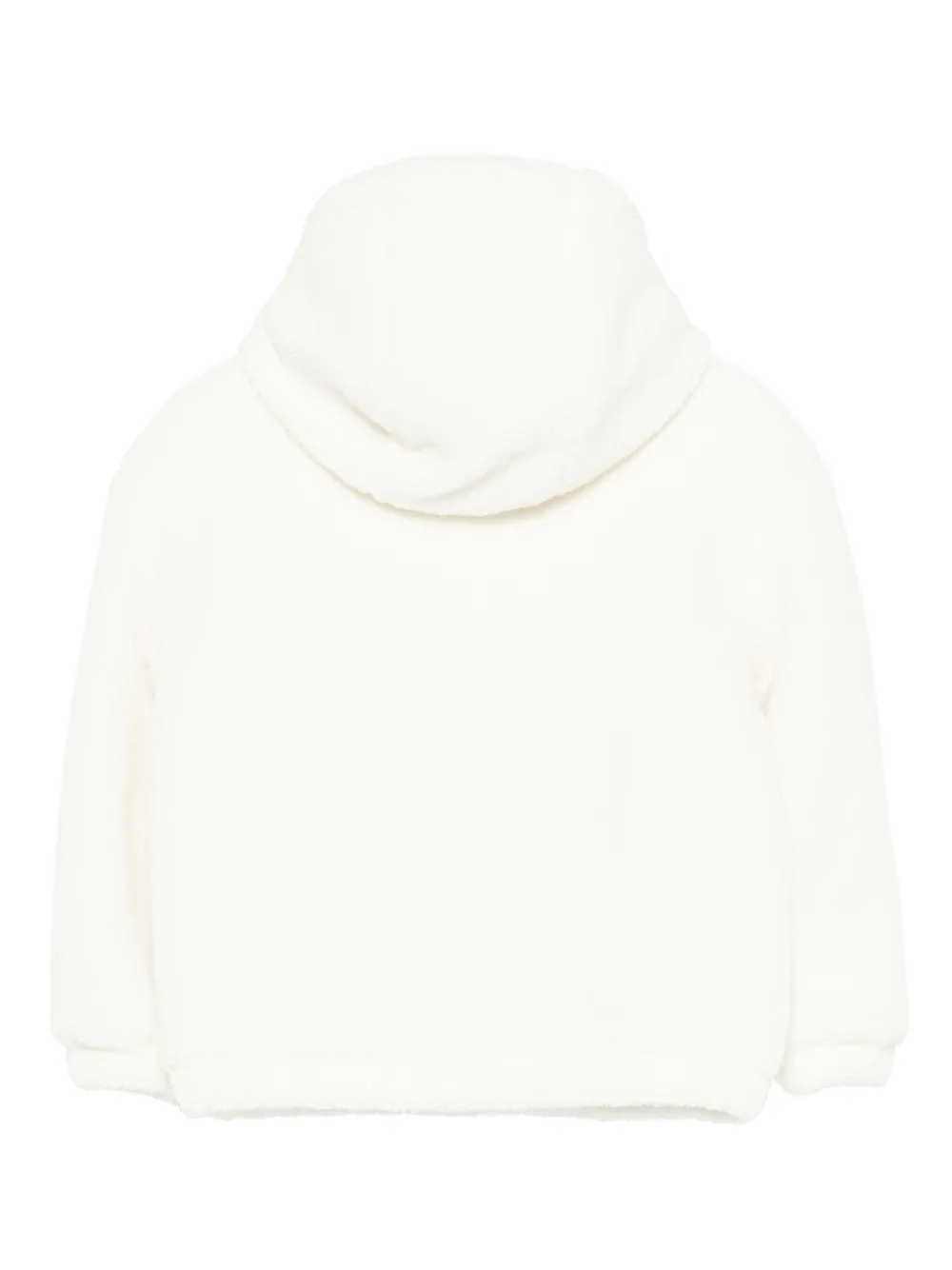 Moschino Kids Jack met logodetail en capuchon Wit
